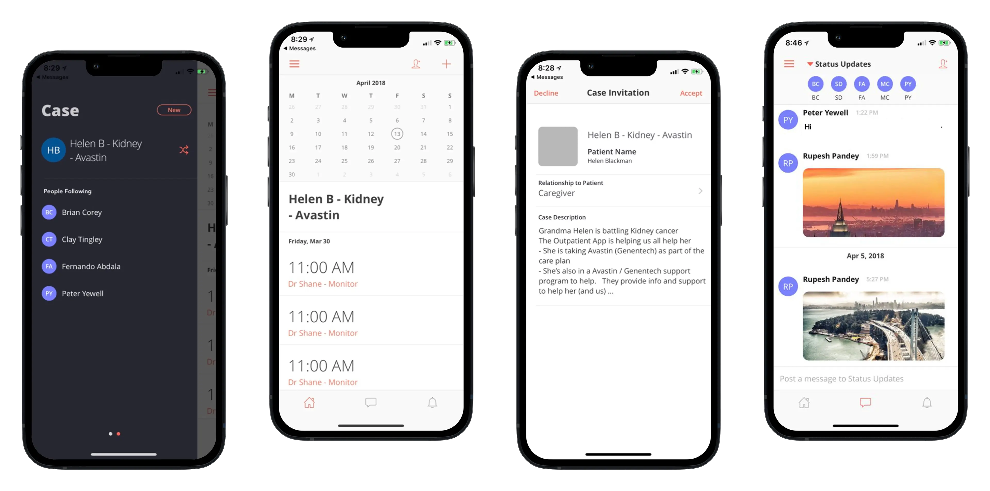 Image showing the outpatient app design